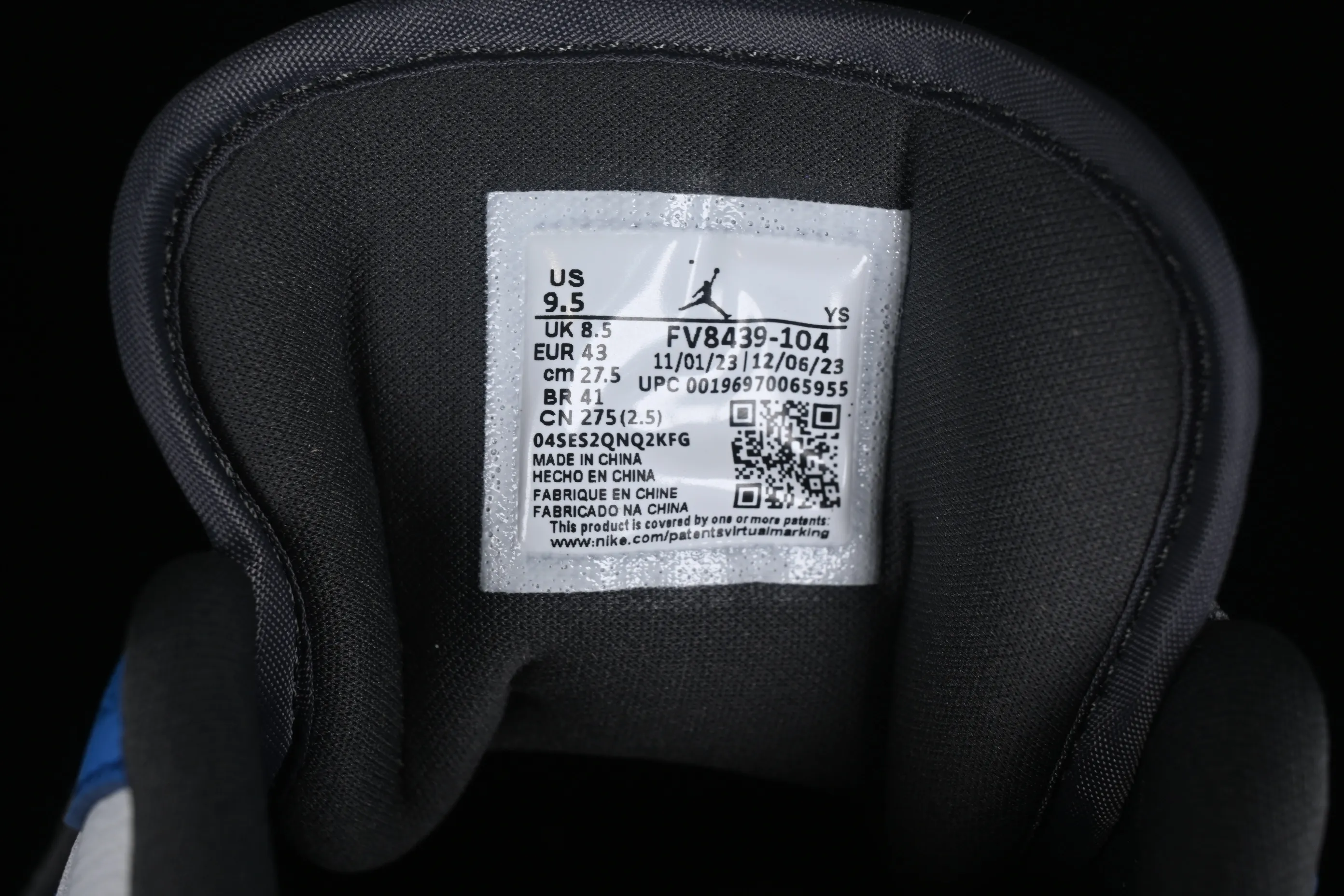 All categories Air Jordan Jordan series basketball shoes Air Jordan 1 Low Air Jordan 1 Low "Flight Vintage" AJ1 Joe 1 distressed white and blue FV8439-104